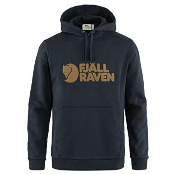 Fjällräven Men's Dark Navy Logo Hoodie - Size L