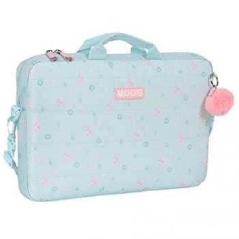 Funda para Portátil Moos Garden 15,6 Turquesa, Resistente y Versátil, Dimensiones 40 x 27 x 4 cm