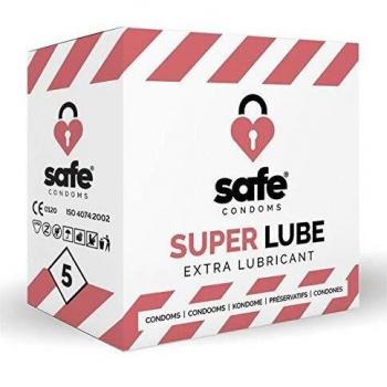 Safe Preservativos Super Lube, 10 Unidades 40 g