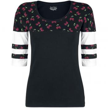 Rock Rebel by EMP Forbidden Fruit Manga Larga Mujer Negro-Blanco XXL