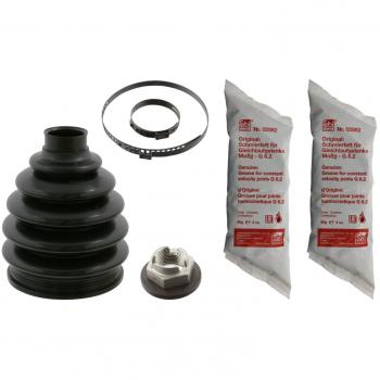 FEBI BILSTEIN Kit de fuelles para junta homocinética 22980, incluye fuelle de goma, abrazaderas y grasa para eje de transmisión, diseñado para garantizar un sellado hermético y protección contra la contaminación, compatible con