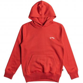 Sudadera con capucha Billabong Arch para niños, color rojo, talla XL