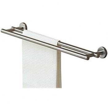 Tiger Boston Toallero doble Acero inoxidable cepillado