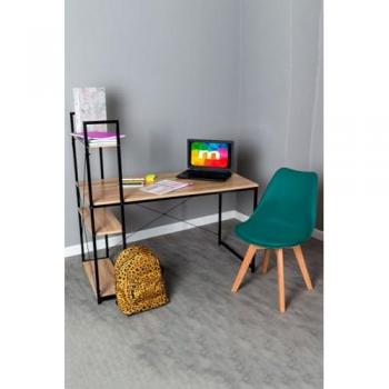 Conjunto de Escritorio Kecil y Silla Synk Basic - Verde Azulado