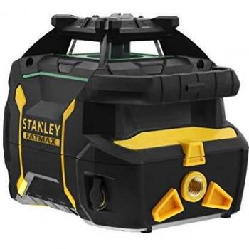 STANLEY FATMAX FMHT77448-1 - Nivel láser giratorio verde, 600 m, vial 360°, incluye detector