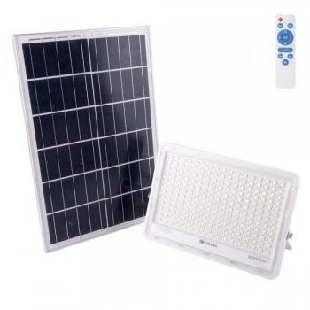 Proyector LED Solar 300W con Panel y Control Remoto
