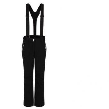 Pantalón Largo Dare2b Diminish para Mujer en Color Negro - Características: tejido ligero y transpirable, resistencia al agua, ajuste cómodo, cintura elástica con cordón, múltiples bolsillos