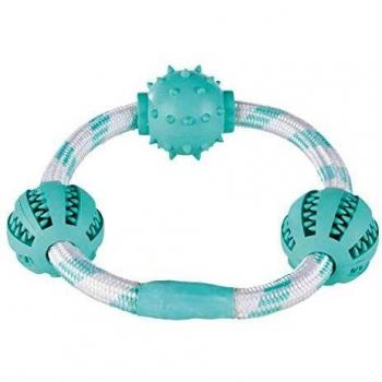 Trixie Denta Fun Anillo De Cuerda Con Pelotas