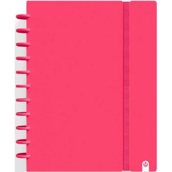 CUADERNO INGENIOX A4 80H CUADRICULA ROJO