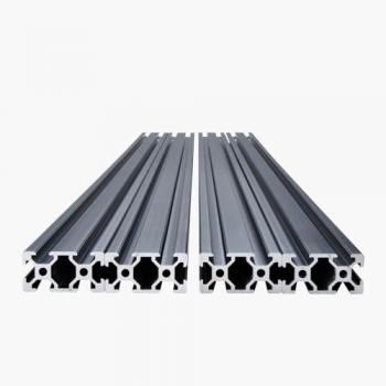 VEVOR 2040 Aluminum Extrusion Profiles, Set of 4, Anodized Linear Rail 1000 mm, European Standard T-Slot, High Strength for 3D Printer and CNC Machine, Black