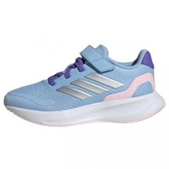 Zapatillas Adidas Runfalcon 5 Infantil Azul IE8581, tipo: calzado deportivo, características: diseño ligero y cómodo, parte superior de malla transpirable, suela de goma para mejor tracción, plantilla acolchada para