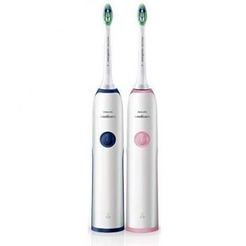 Philips Sonicare - CleanCare Cepillo dental eléctrico sónico HX3212/61, Batería, 110 - 220 V, 2 pieza