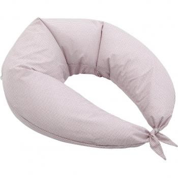 Cojín de Lactancia Cambrass Mini Windsord Rosa 80x185x16 cm - Cómodo y Suave