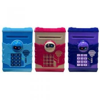 Caja Fuerte Electrónica Hucha Roymart Robot X389, 18x13x12cm, Colores Surtidos
