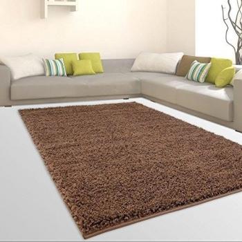 Alfombra Shaggy Shaggy suave Flokati Günstig Annonces salón marrón, marrón, 300 cm_x_400 cm