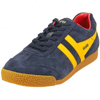 Gola Harrier Women's Classic Suede Sneakers in Navy Sun Red 39 EU