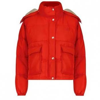 Lee Women's Relaxed Fit Down Jacket in True Red