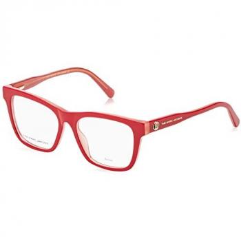 Marc Jacobs Stylish Red Square Prescription Glasses Model 630 C9A, Size 52 MM