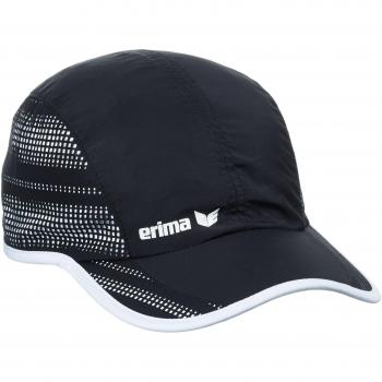 Erima Unisex Performance Gorra, unisex, Performance Cap, negro/blanco, 56