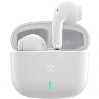 Auriculares Inalámbricos Celly TIPS1WH con Cancelación de Ruido Activa (ANC), USB Tipo C, Color Blanco