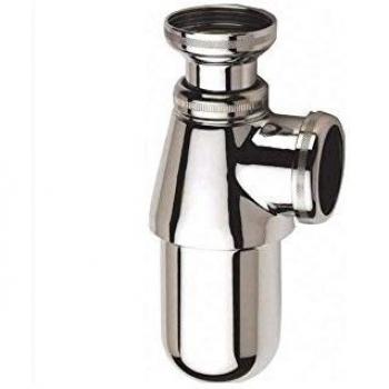 Sifón ajustable de latón cromado brillante con base extraíble - 0501010 Nicoll