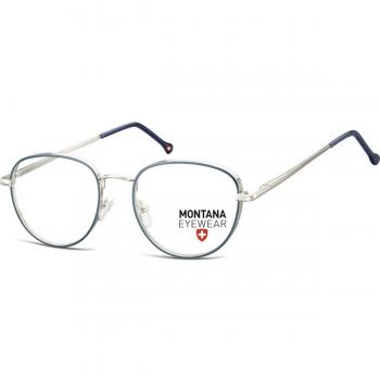 Montana Eyewear MM589 MM589F Armazones para Hombre Azules con lentes recetados de 52 mm