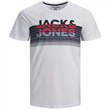 Jack & Jones Brix - Camiseta infantil, Hombre, 61109-12ans, Blanco, rojo y azul., 152