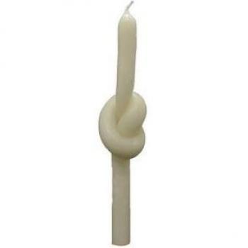 Vela Nudo Blanca 2 cm x 24 cm Aromasenses 1ud