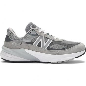 New Balance 990v6 Men's Casual Sneakers Made in USA - Grey Suede/Mesh, Size 9.5 US (42.5 EU)