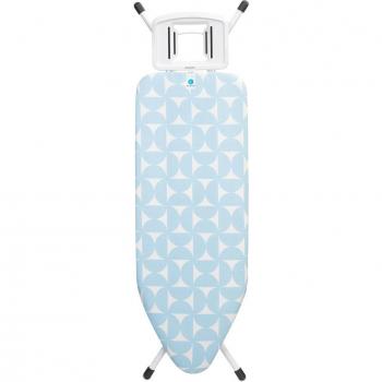Brabantia Size C Ironing Board 124x45 cm Fresh Breeze with Adjustable Height and Non-Slip Feet