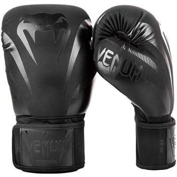 VENUM Impact Guantes de Boxeo, Adultos Unisex, Negro/Negro Mate, 14 oz