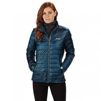 Regatta Womens Metallia II Lightweight Water Repellent Down-Touch Atomlight Insulated Puffa Jacket Chaquetas Acolchadas, Mujer, Azul petróleo, Size: 10