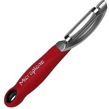 Econome Profesional de Cuchilla Dentada Microplane Rojo