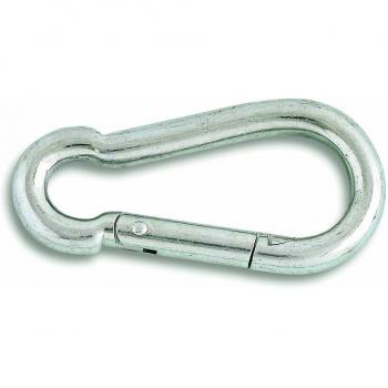 Chapuis 125/100Z Lote de 5 mosquetones de bombero - Acero galvanizado - Diámetro 10 mm - Largo 100 mm