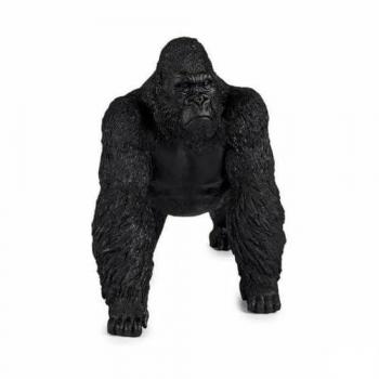 Figura Decorativa Gorila Negro 20 x 27 x 34 cm (2 Unidades)