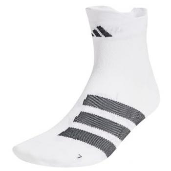 Calcetines Adidas RUNxADIZERO de running - 1 par, blancos/negros, talla M