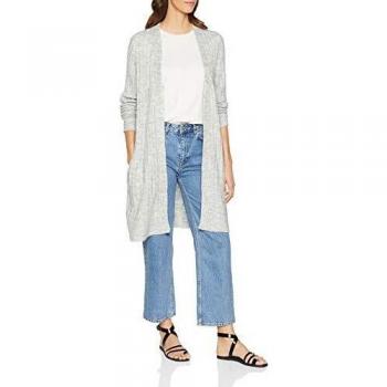 SELECTED FEMME Slfmalia LS Knit Cardigan B Chaqueta Punto, Gris