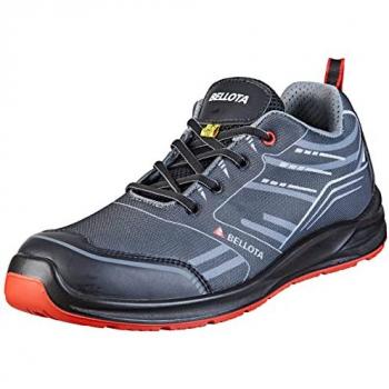 Zapato de Seguridad S1P Bellota Flex Negro Sport Ultra Transpirable y Extra Acolchado Talla 42