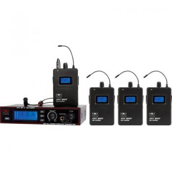 Galaxy Audio AS-1400-4 Band Pack System with 4 EB4 Ear Buds, Frequency Range: 516 to 558MHz