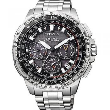 Reloj de Hombre Citizen BF2011-51EE Analógico de Cuarzo con Correa de Acero Inoxidable y Dial Negro