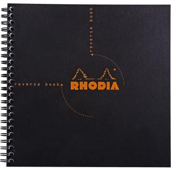 Cuadernos reversible Cuadado - Rhodia Classic - Cuadricula (5x5mm) - Negro