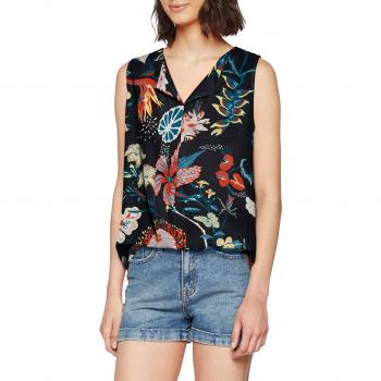 Vila Clothes Vilucy S/l Top-FAV, Camiseta sin Mangas para Mujer, Azul