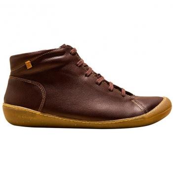 El Naturalista Botines Unisex de Piel con Cordones Negro N5773 WAX NAPPA BLACK/PAWIKAN