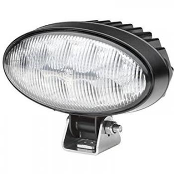 Faro de Trabajo LED Ovalado Hella 1GB 996 386-001 - 12/24V, 2000lm, Montaje Giratorio, Iluminación de Cortas Distancias, Cable de 200mm con