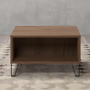 Mesa de centro Montez color roble dorado artesanal Marrón