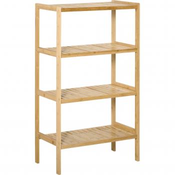 Estantería de Bambú de 4 Niveles HOMCOM