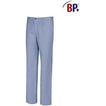 Pantalón de Cocina/Panadero de Algodón, Diseño Hahnentritt Azul y Blanco, Talla 56