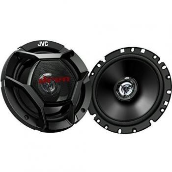 JVC CS-DR1720 Altavoces Coaxiales de 2 vías de 17 cm | Altavoces para el coche con Sonido Envolvente. Woofer con cono de Carbono y Mica y Tweeter Balanceado. Color Negro