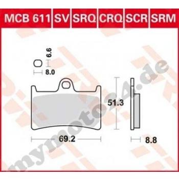 Freno TRW/Lucas MCB611SV, sinter Performance con ABE
