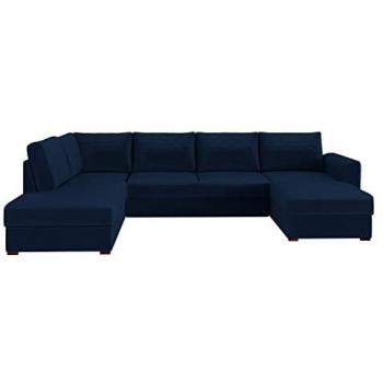 Sofá rinconero Comfivo 189, Magic Velvet 2216, función de descanso, caja de ropa de cama, dimensiones 305x188x85cm
